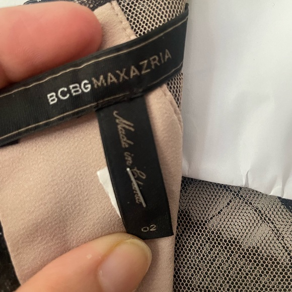 Evening gown black and nude with lace - Picture 7 of 8